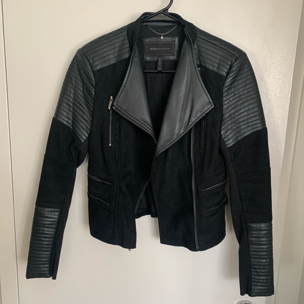 BCBGMAXAZRIA leather jacket XS